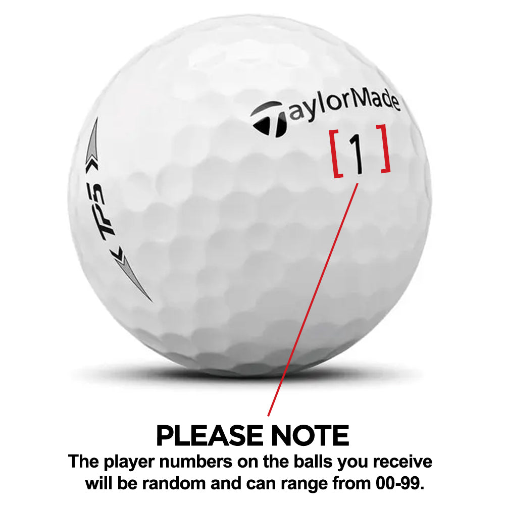 TaylorMade TP5 Player Numbered Golf Balls MyCustomGolfBall