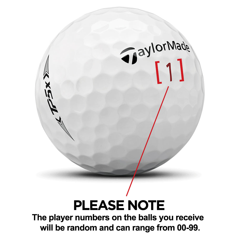 TaylorMade TP5x Player Numbered Golf Balls – MyCustomGolfBall