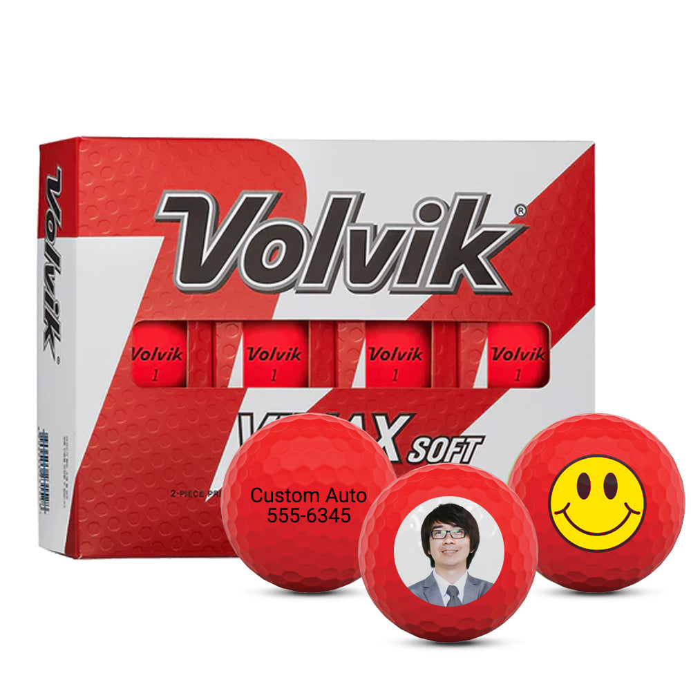 Volvik VIMAX Soft Red Golf Balls – MyCustomGolfBall