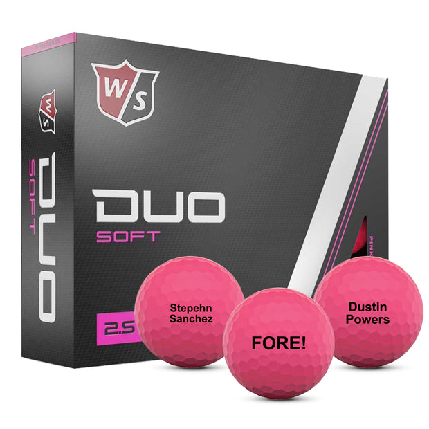 Wilson Staff DUO Optix Pink Golf Balls
