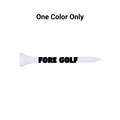 Bulk White Plastic Golf Tees - 1,000 PACK