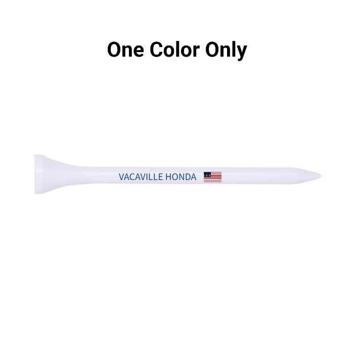 Bulk White Wood Golf Tees - 1,000 PACK