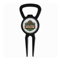 Divot Tool Bottle Opener Black