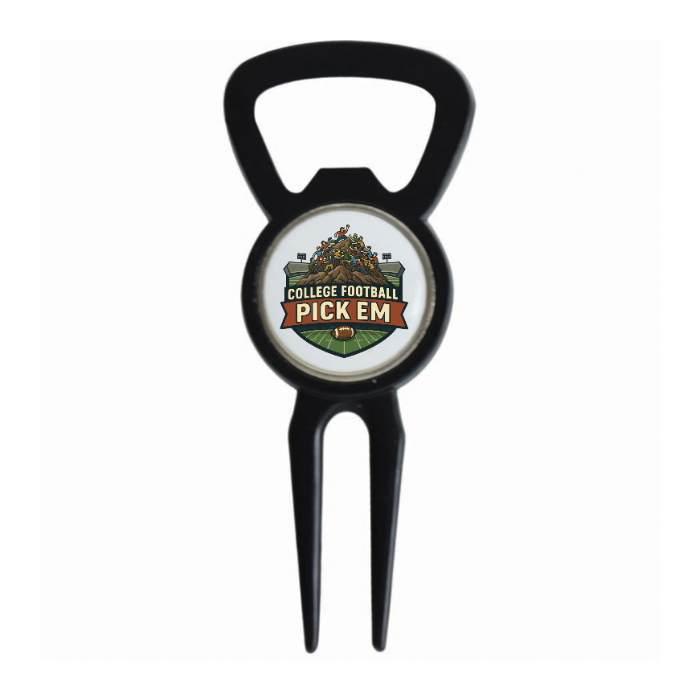 Divot Tool Bottle Opener Black