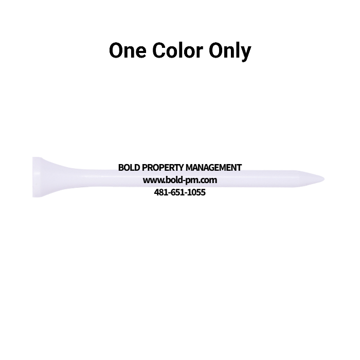 Bulk White Plastic Golf Tees - 1,000 PACK