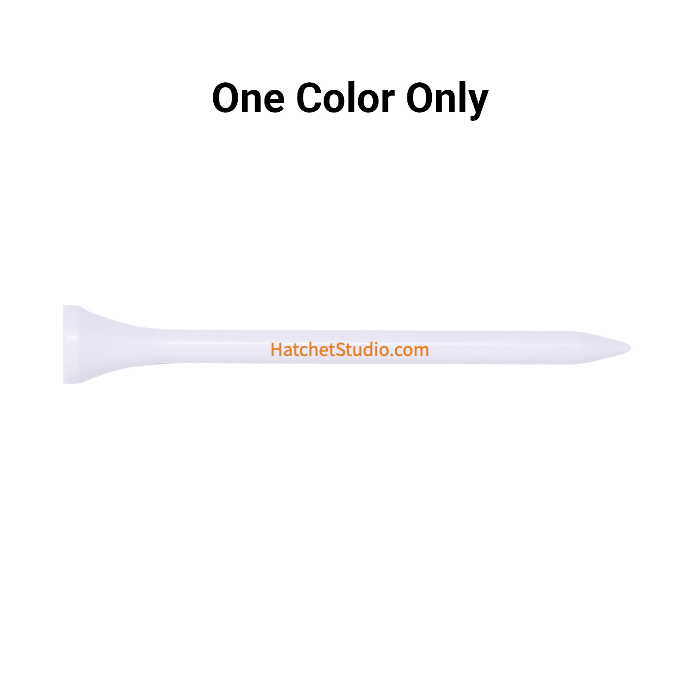Bulk White Plastic Golf Tees - 1,000 PACK