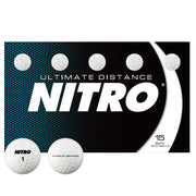 Nitro Ultimate Distance Golf Balls - LOGO OVERRUN