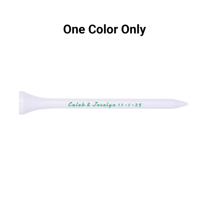 Bulk White Plastic Golf Tees - 1,000 PACK