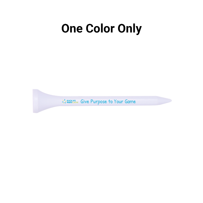 Bulk White Plastic Golf Tees - 1,000 PACK