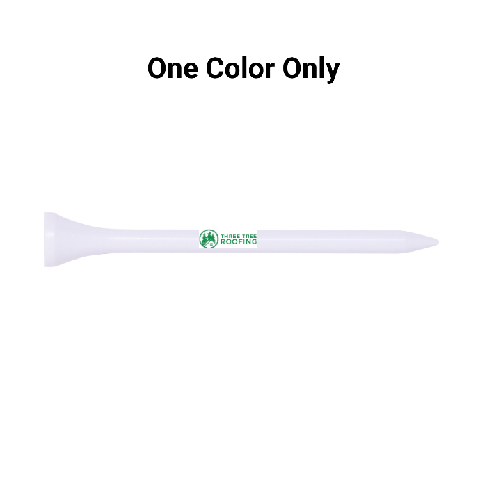 Bulk White Plastic Golf Tees - 1,000 PACK