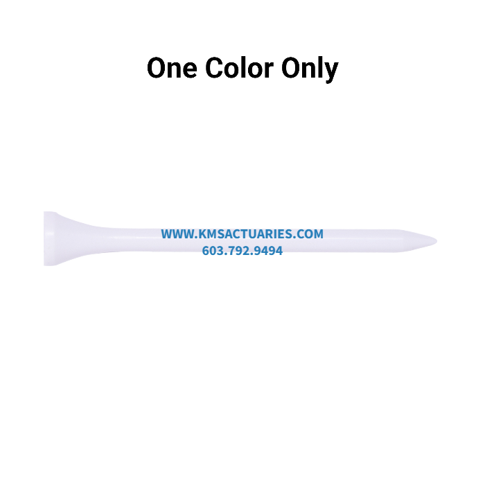 Bulk White Plastic Golf Tees - 1,000 PACK