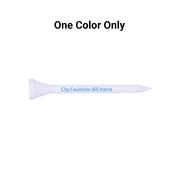 Bulk White Plastic Golf Tees - 1,000 PACK