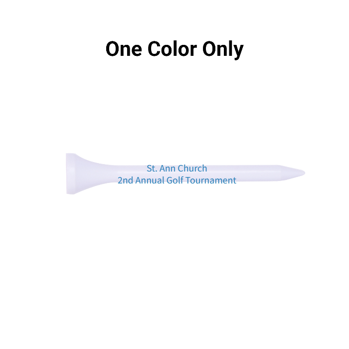 Bulk White Wood Golf Tees - 1,000 PACK