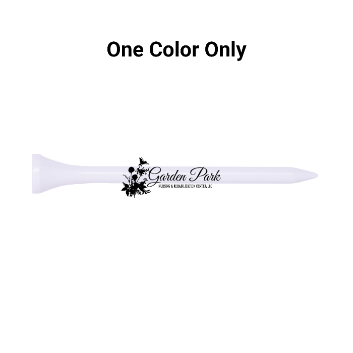 Bulk White Plastic Golf Tees - 1,000 PACK