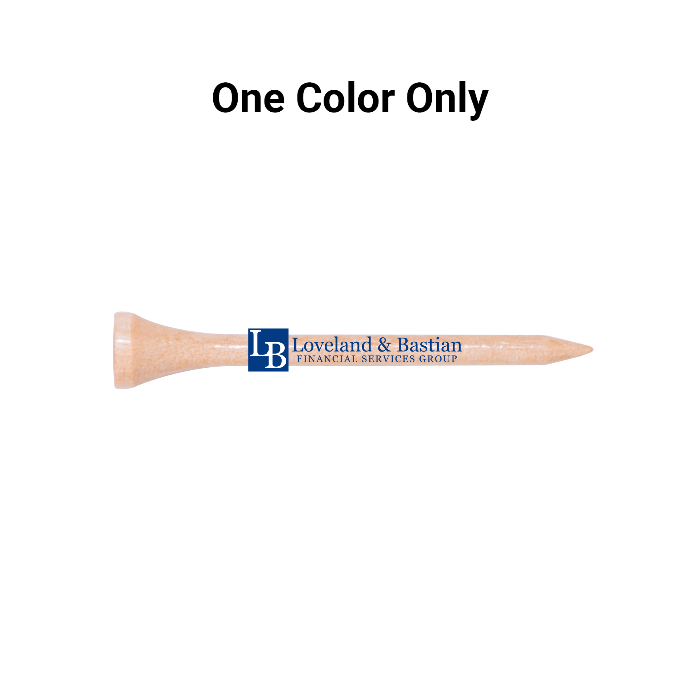 Bulk Natural Golf Tees - 1,000 PACK