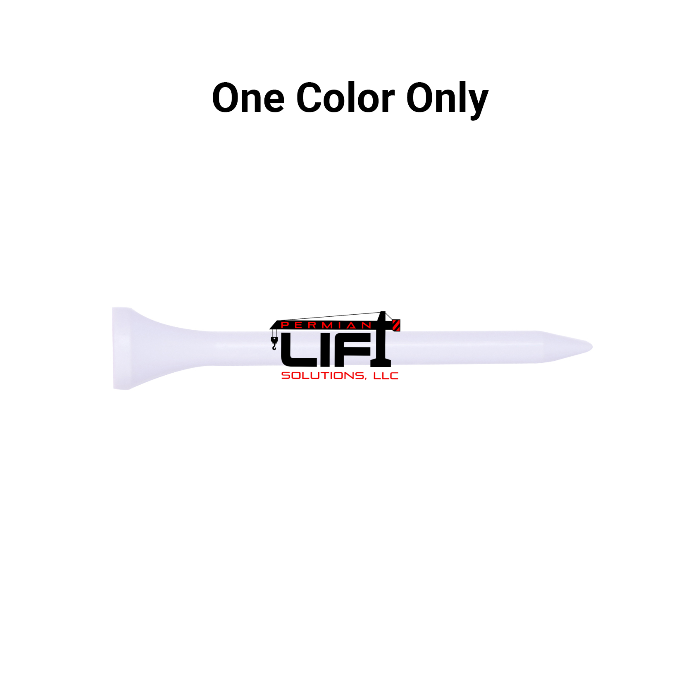 Bulk White Plastic Golf Tees - 1,000 PACK