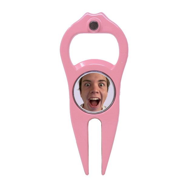 Pink Hat Trick 6 in 1 Divot Tool