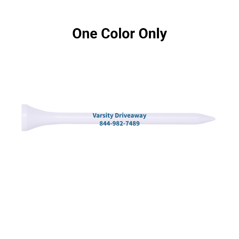 Bulk White Plastic Golf Tees - 1,000 PACK