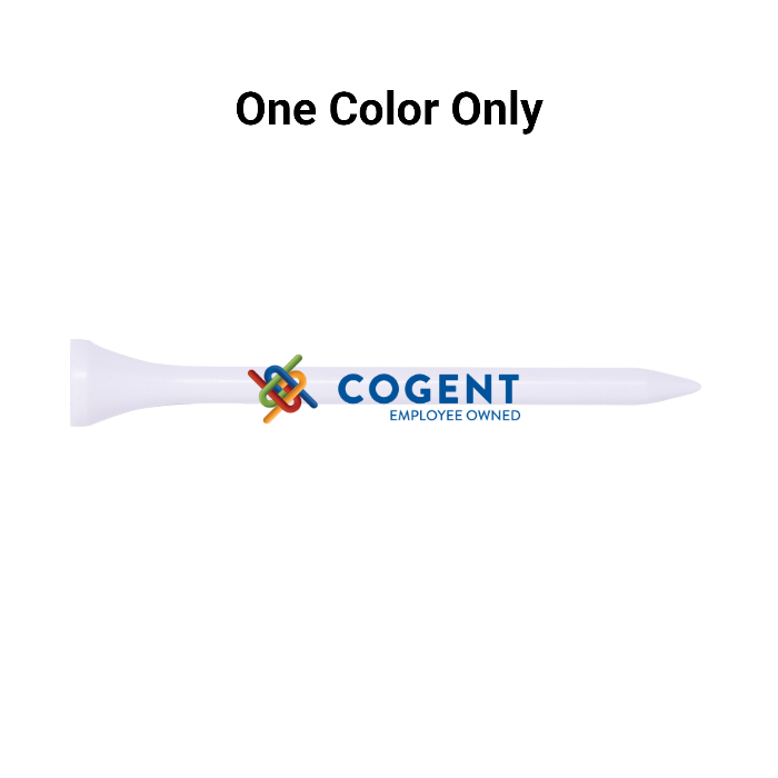 Bulk White Plastic Golf Tees - 1,000 PACK