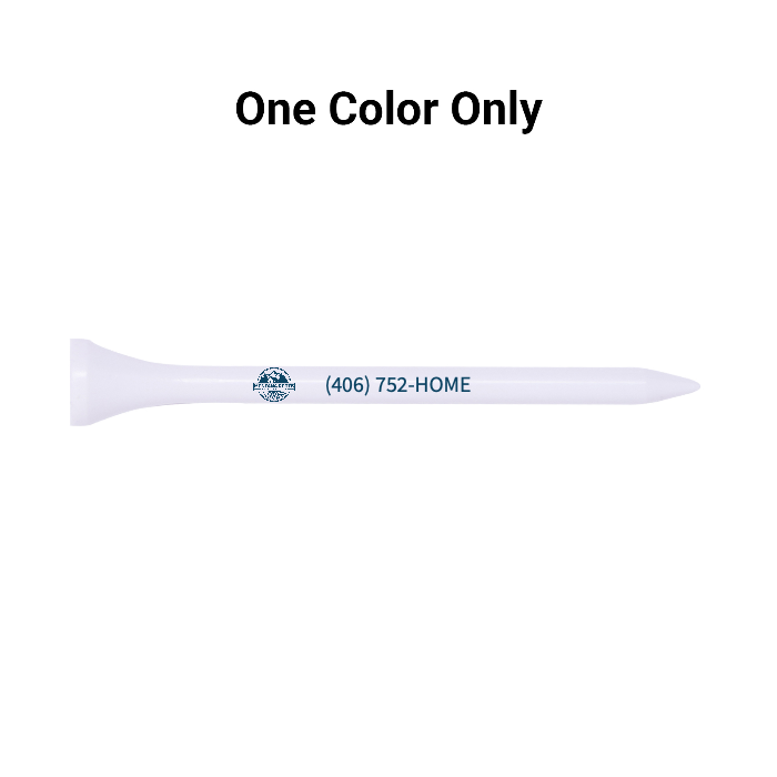 Bulk White Plastic Golf Tees - 1,000 PACK