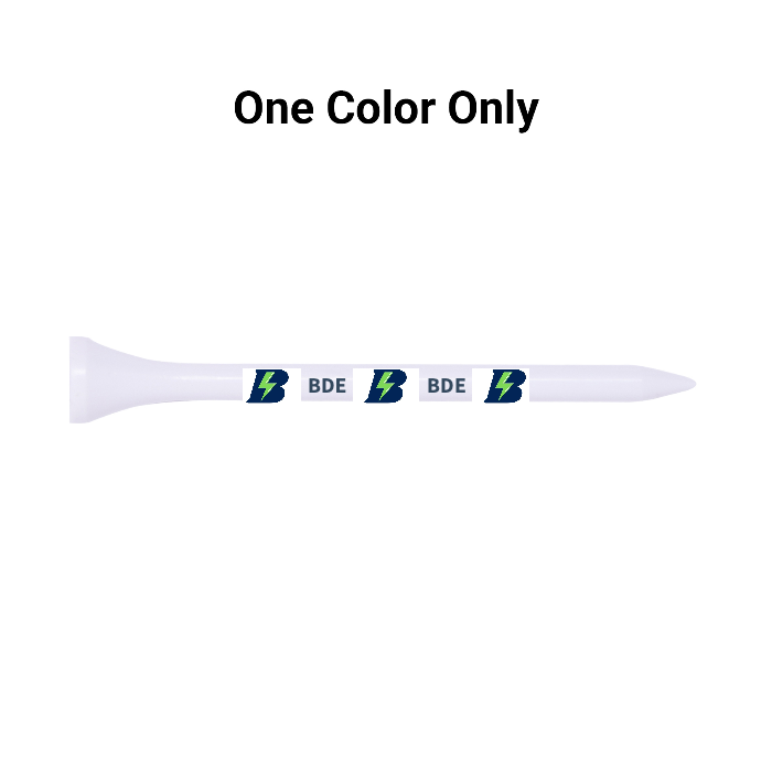 Bulk White Plastic Golf Tees - 1,000 PACK