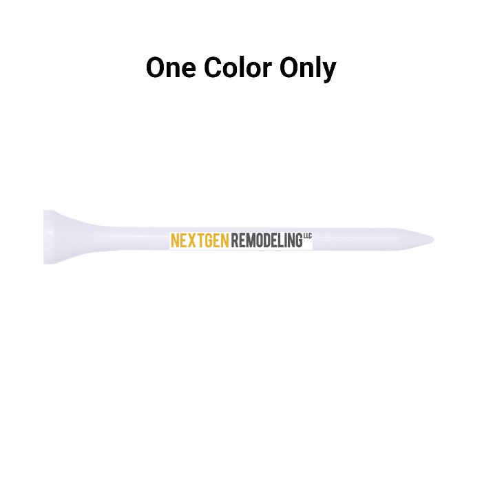 Bulk White Plastic Golf Tees - 1,000 PACK