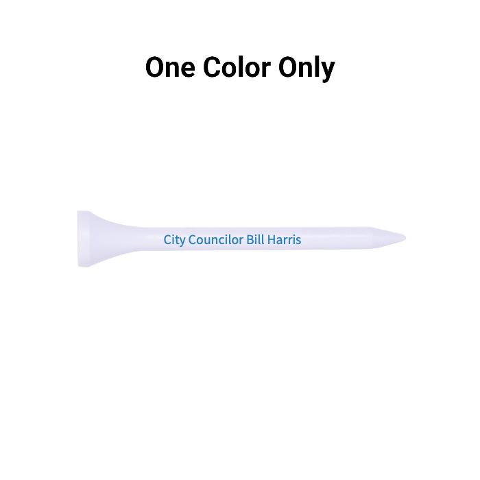 Bulk White Plastic Golf Tees - 1,000 PACK