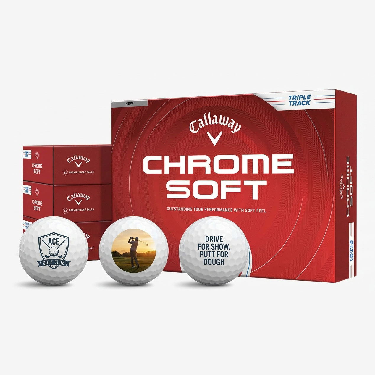 Callaway Chrome Soft Triple Track Golf Balls – Buy 3 Get 1 Free