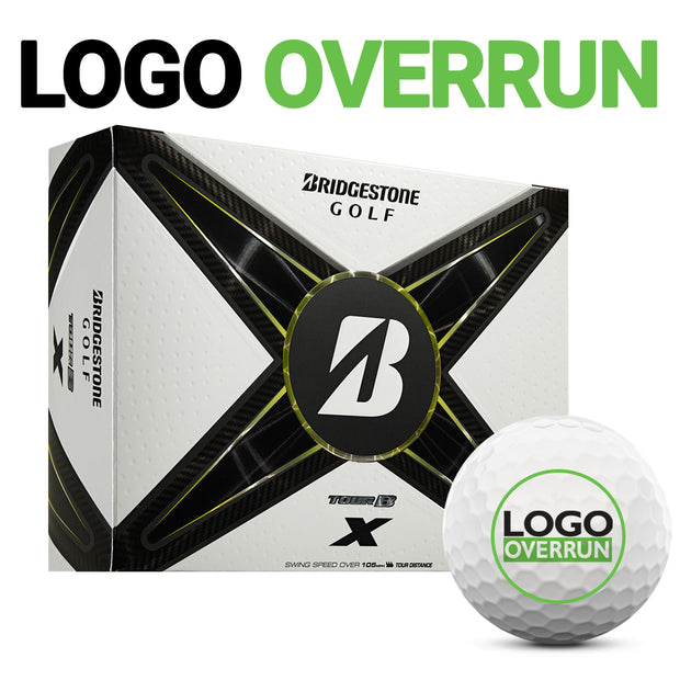 Bridgestone Tour B X Golf Balls - LOGO OVERRUN
