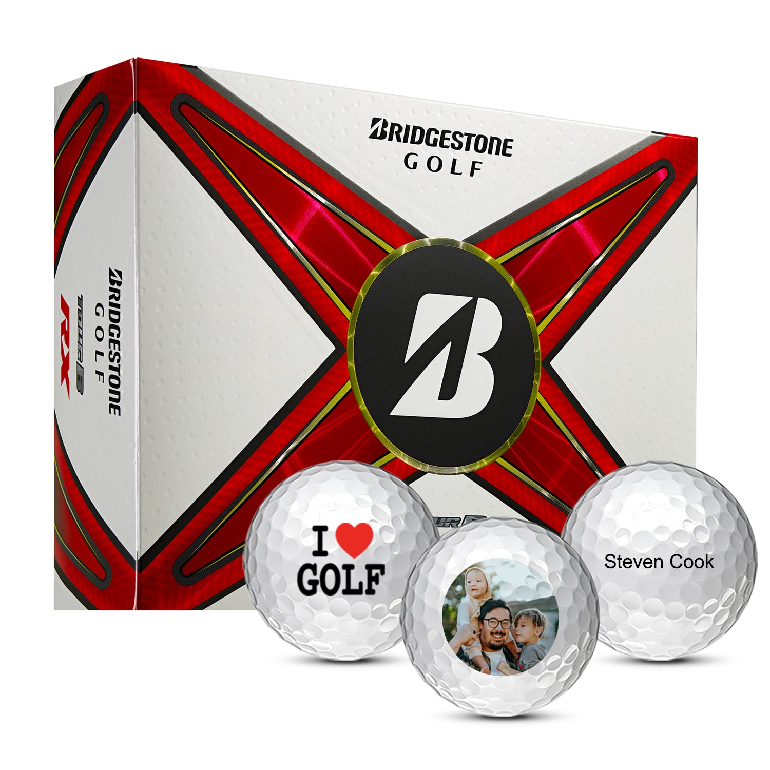 Bridgestone Tour B RX Golf Balls One Dozen