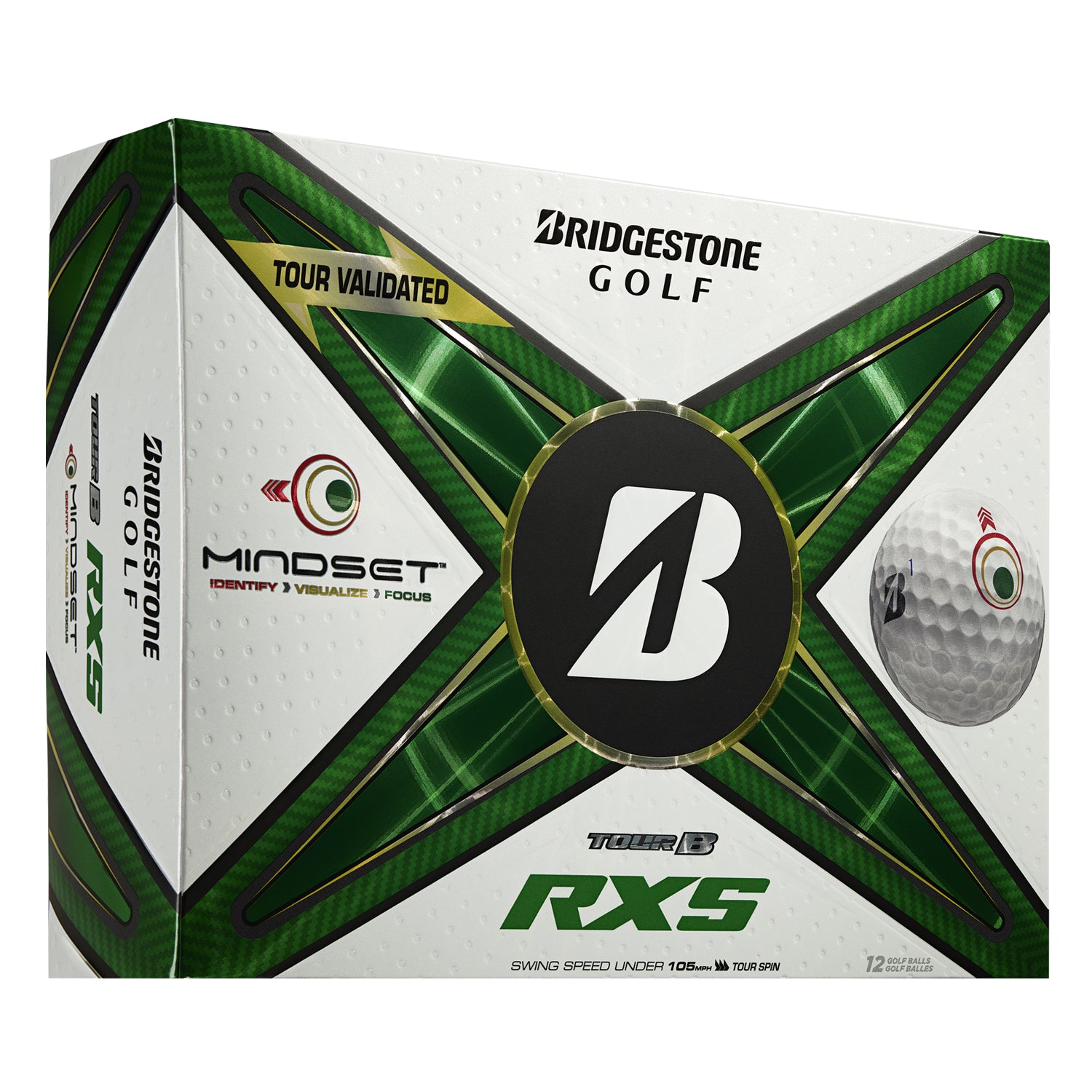 Custom Bridgestone Tour B RXS MindSet Golf Balls