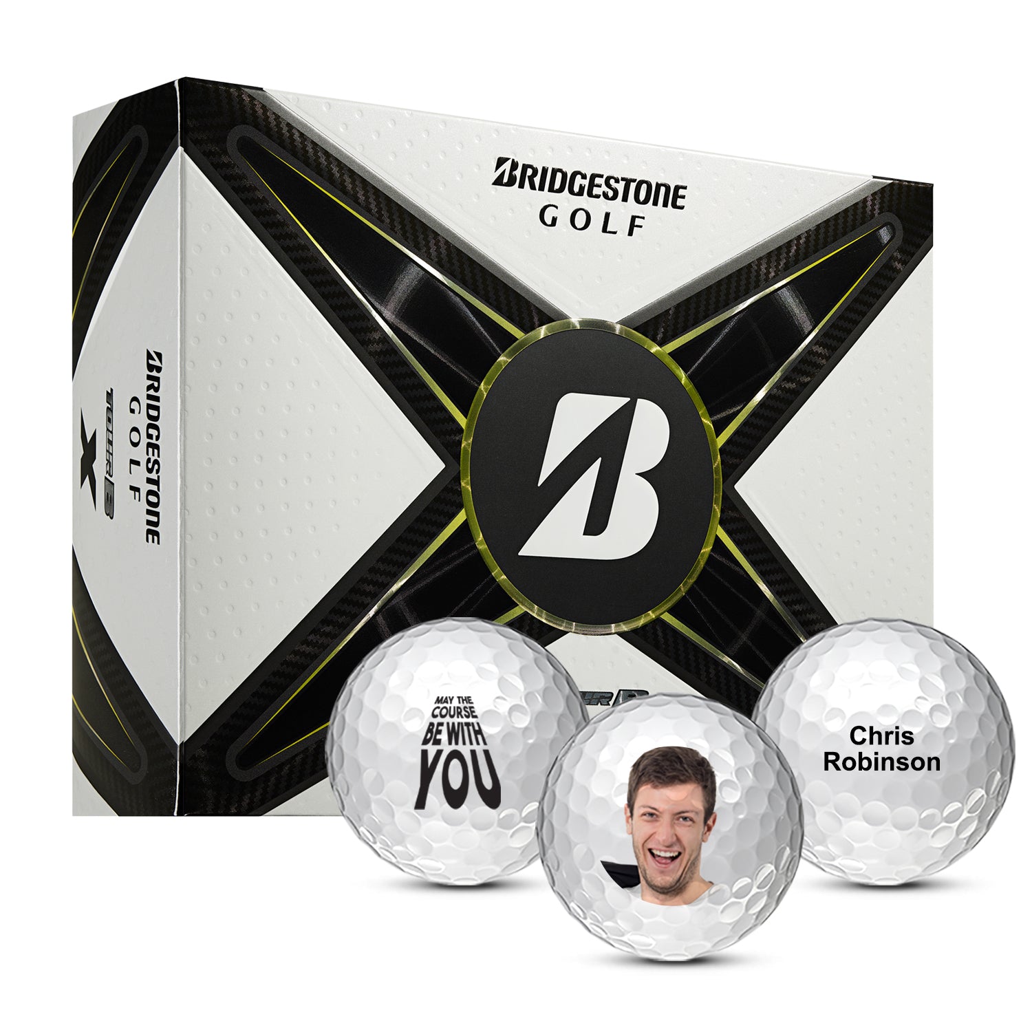 Custom Bridgestone Tour B X Golf Balls