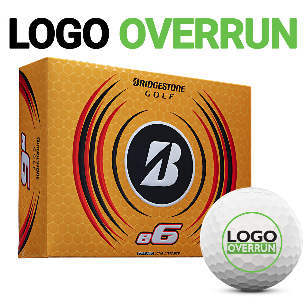 Bridgestone e6 Golf Balls - LOGO OVERRUN - MyCustomGolfBall
