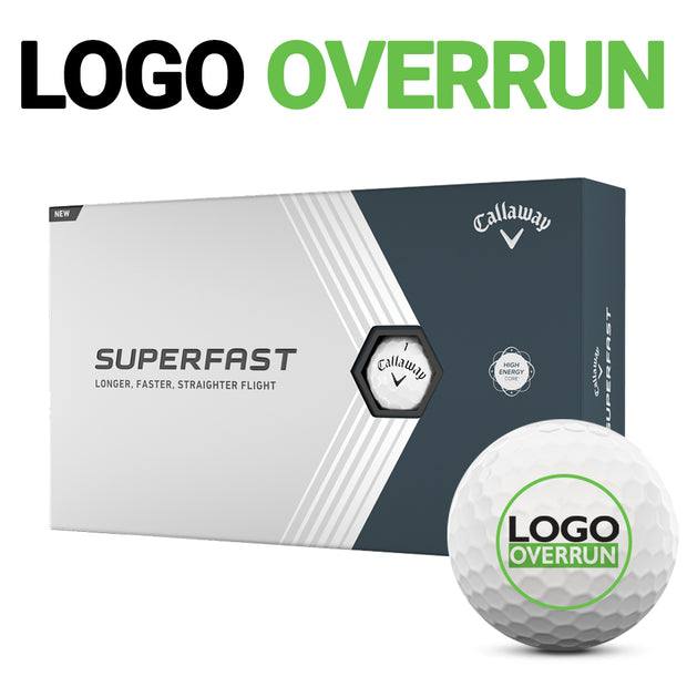 Callaway SuperFast Golf Balls - LOGO OVERRUN
