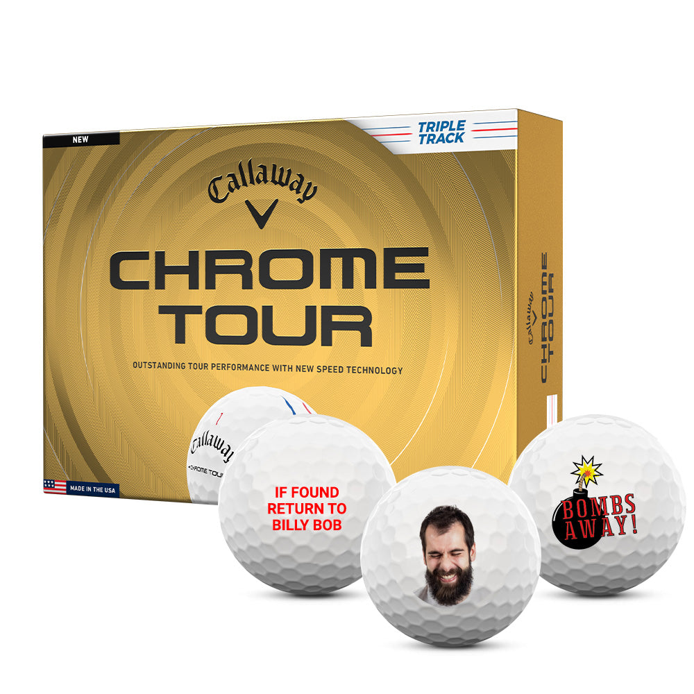 Custom Callaway Chrome Tour Triple Track Golf Balls | MCGB