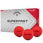 Custom Callaway Superfast Bold Red Golf Balls - 15 Ball Pack