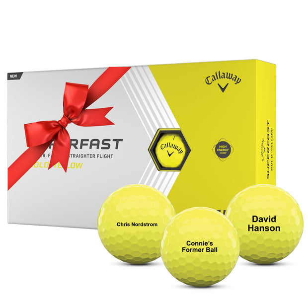 Callaway Superfast Bold Yellow Golf Balls - 15 Ball Pack