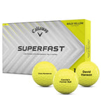 Custom Callaway Superfast Bold Yellow Golf Balls - 15 Ball Pack