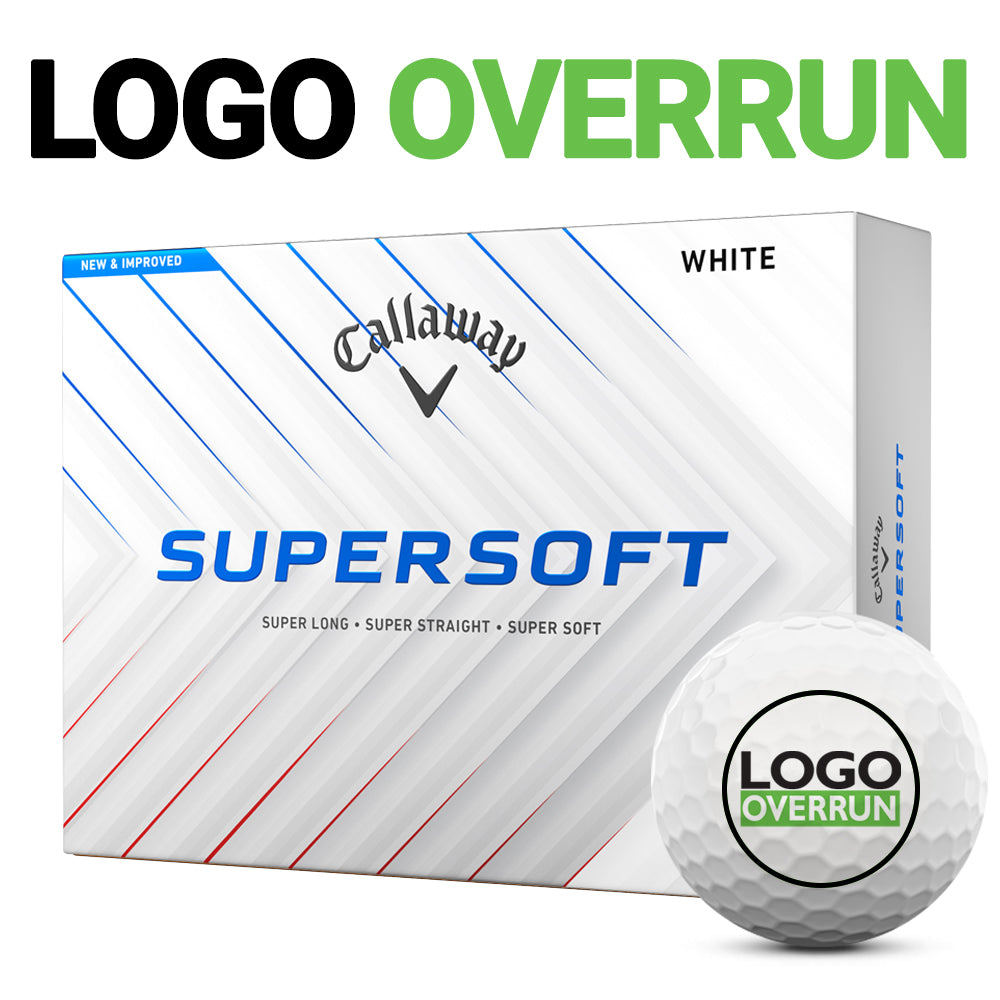 Callaway Supersoft Golf Balls - LOGO OVERRUN