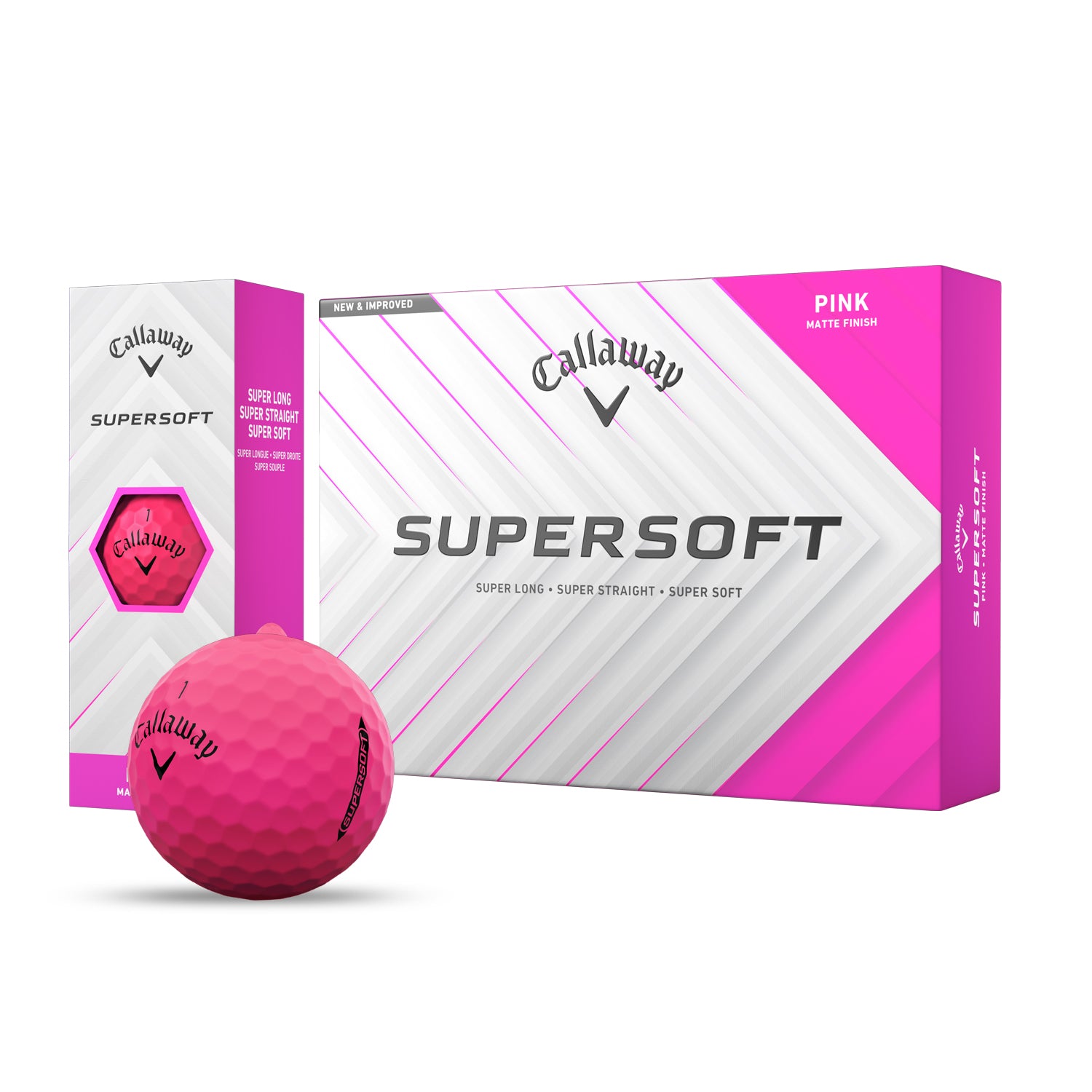 Custom Callaway Supersoft Pink Golf Balls | MyCustomGolfBall
