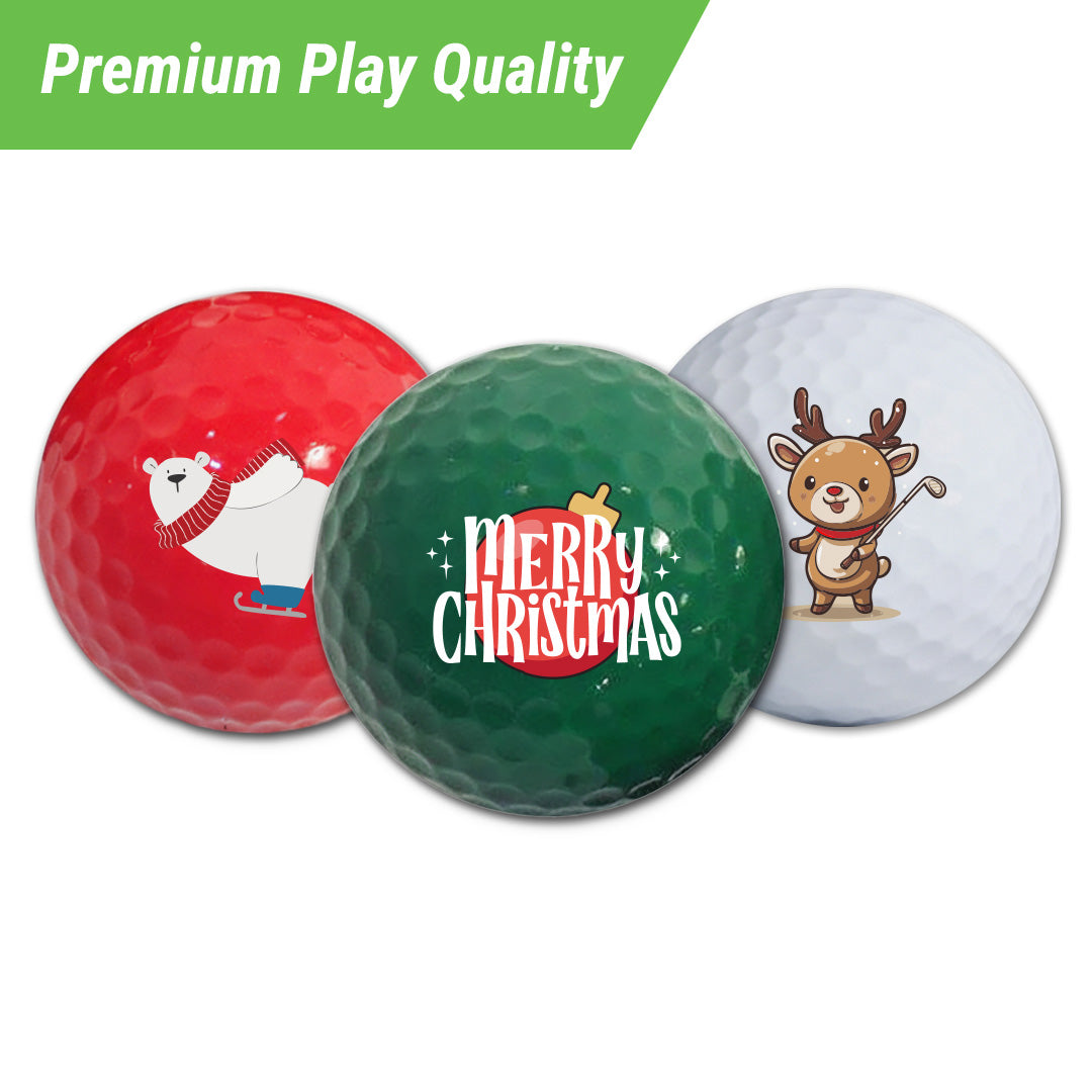 Custom Candy Cane Golf Gift Set | MyCustomGolfBall