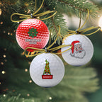 Christmas Golf Ball Ornament