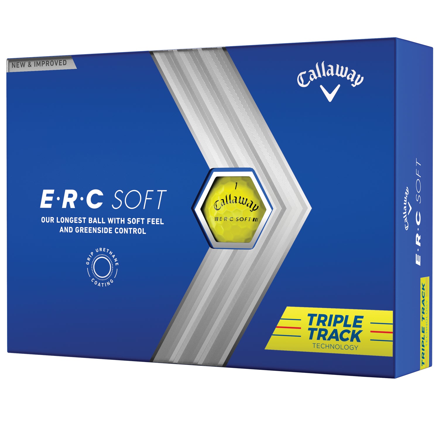 Custom Callaway ERC Soft Yellow Golf Balls | MCGB – MyCustomGolfBall