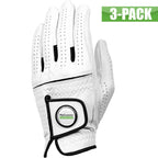 Cabretta Leather Men's Golf Gloves 3-Pack