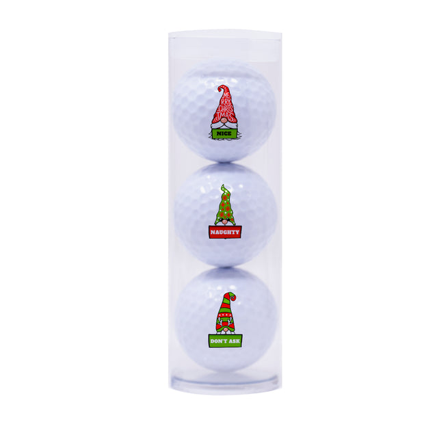 Christmas Golf Balls - 3 Ball Sleeve