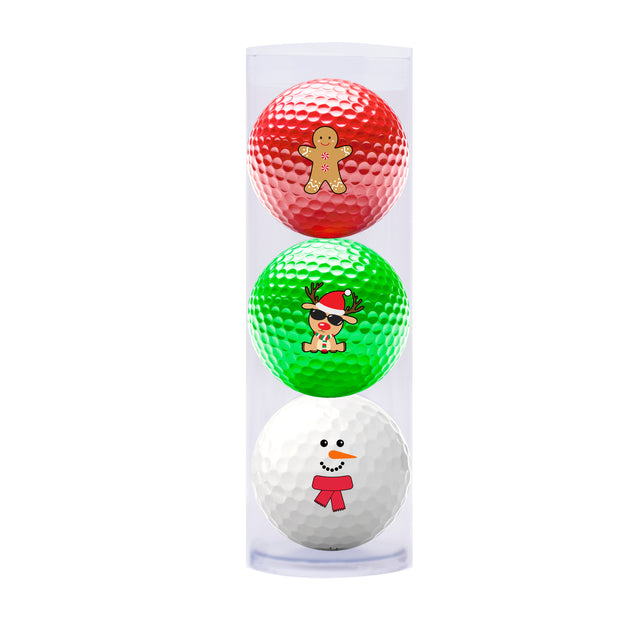 Christmas Golf Balls - 3 Ball Sleeve