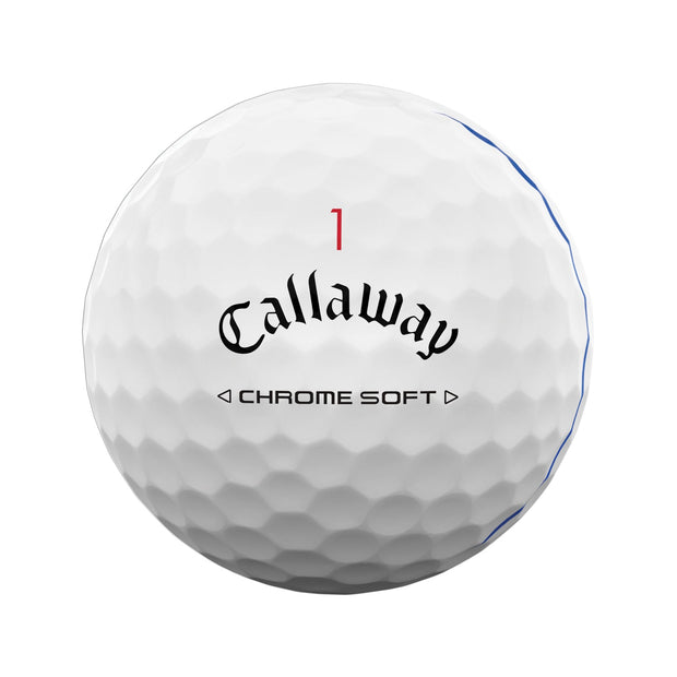 Callaway Chrome Soft Triple Track Golf Balls - LOGO OVERRUN