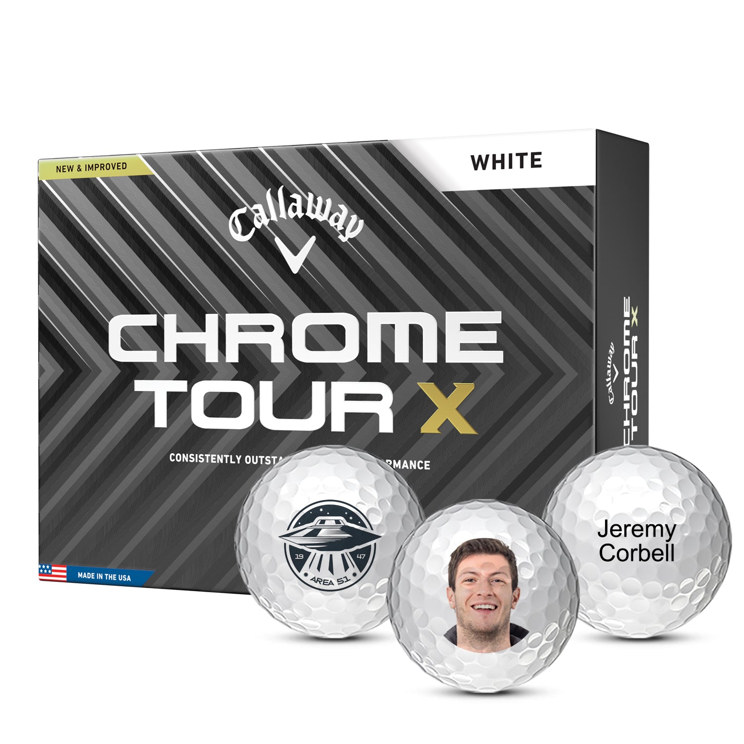 【​限​定​販​売​】 Callaway Chrome MyCustomGolfBall - Balls Golf X Tour その他