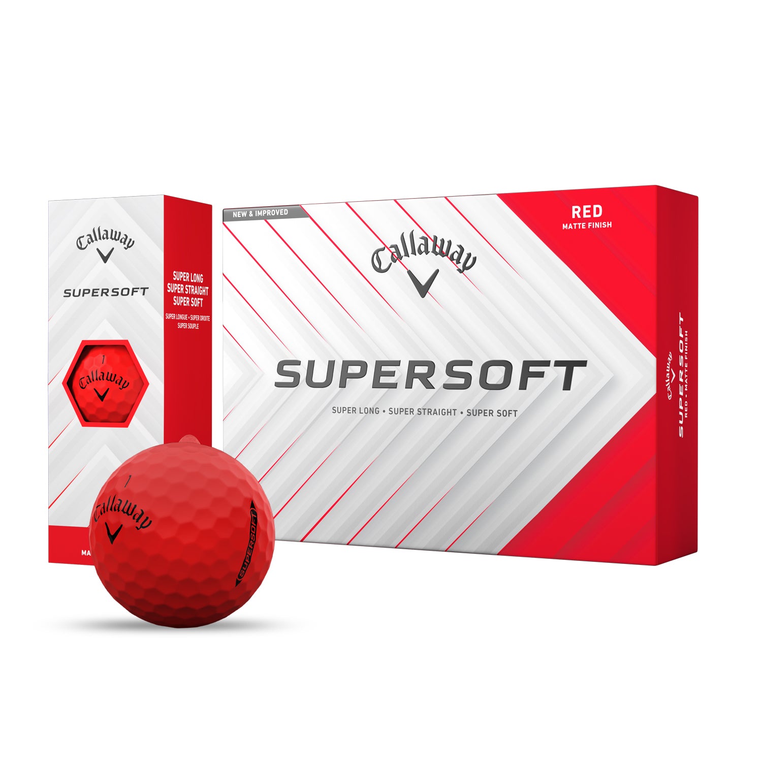 Callaway X Series 赤 Mサイズジャケット Custom Callaway Supersoft Red Golf Balls | MyCustomGolfBall