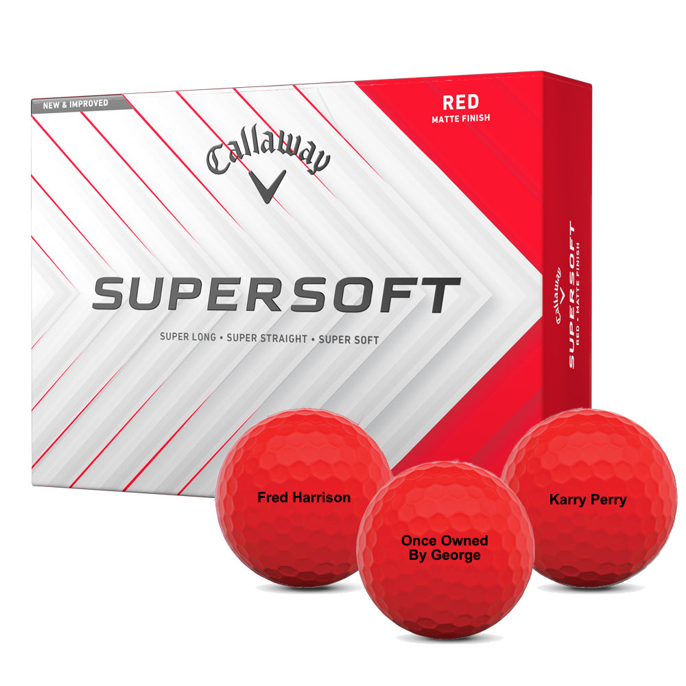 Callaway Supersoft Red Golf Balls - MyCustomGolfBall